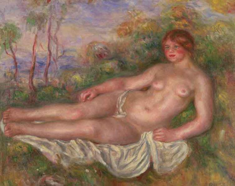 Pierre-Auguste Renoir Renoir Reclining Woman Bather oil painting picture